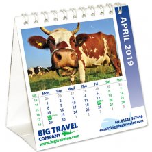 Custom personalised Mini Easel Calendars for any desk